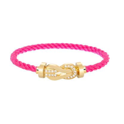 [Mystic]CHANCE LARGE 8 FIGURE BUCKLE HALF DIAMOND BRACELET GOLD