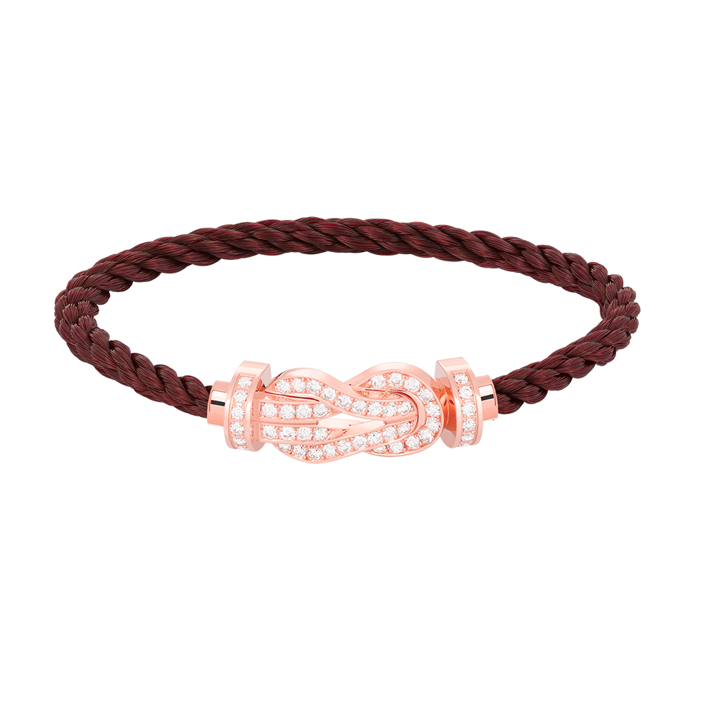 [Mystic]CHANCE LARGE 8 FIGURE BUCKLE FULL DIAMOND BRACELET ROSE GOLD