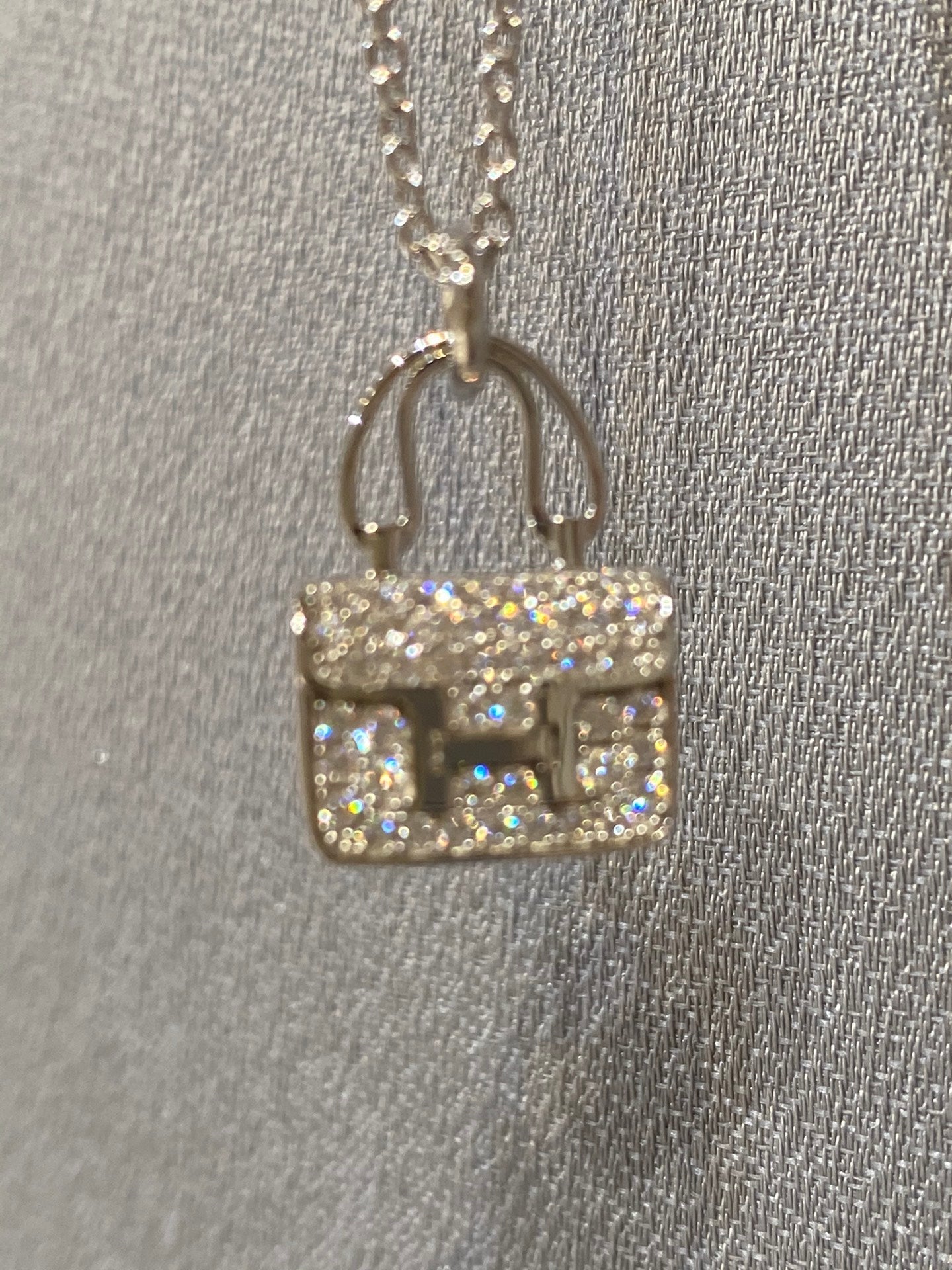 [Mystic]CONSTANCE PEDANT DIAMOND NECKLACE