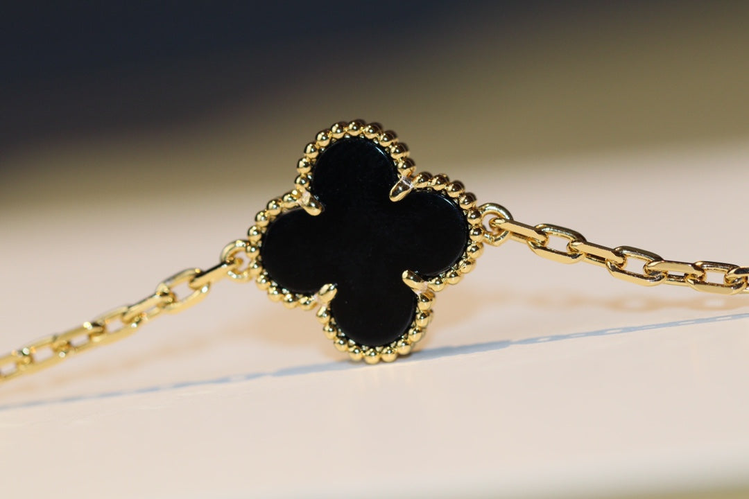 [Mystic]CLOVER 20 MOTIFS ONYX ROSE GOLD