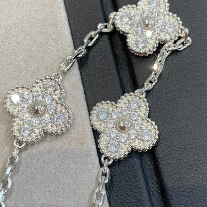 [Mystic] CLOVER 5 MOTIF FULL DIAMOND BRACELET COLLECTION