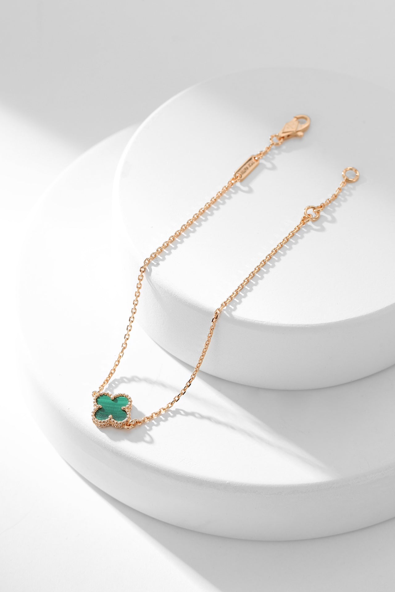[Mystic]CLOVER BRACELET MALACHITE 1 MOTIF