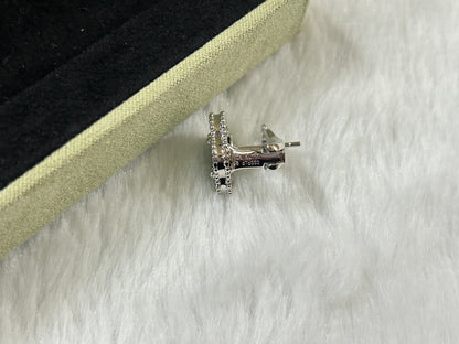 [Mystic]CLOVER PIETERSITE MEDIUM STUD EARRINGS