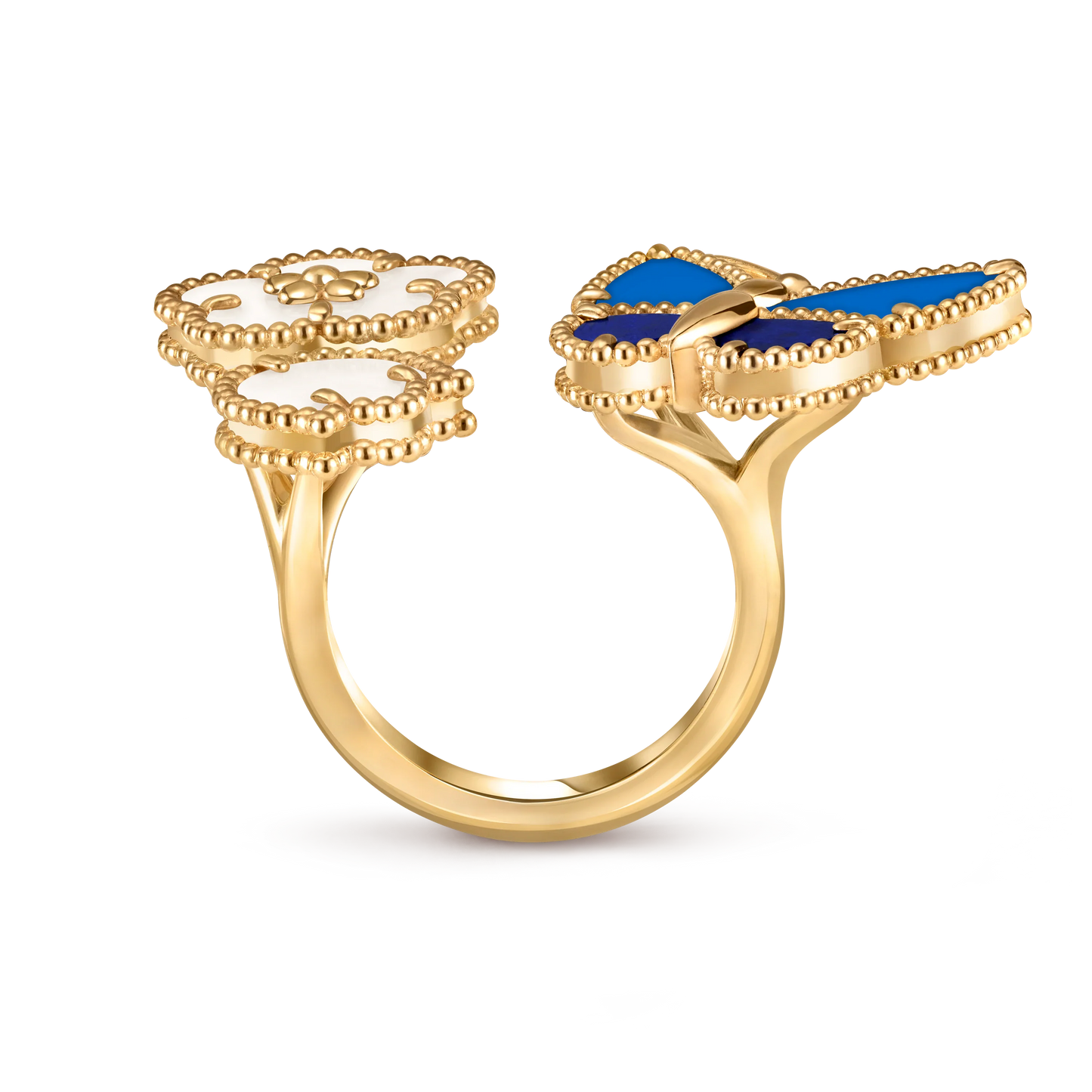 [Mystic]2026 NEW MODEL SPRING LUCKY 3 MOTIF GOLD RING