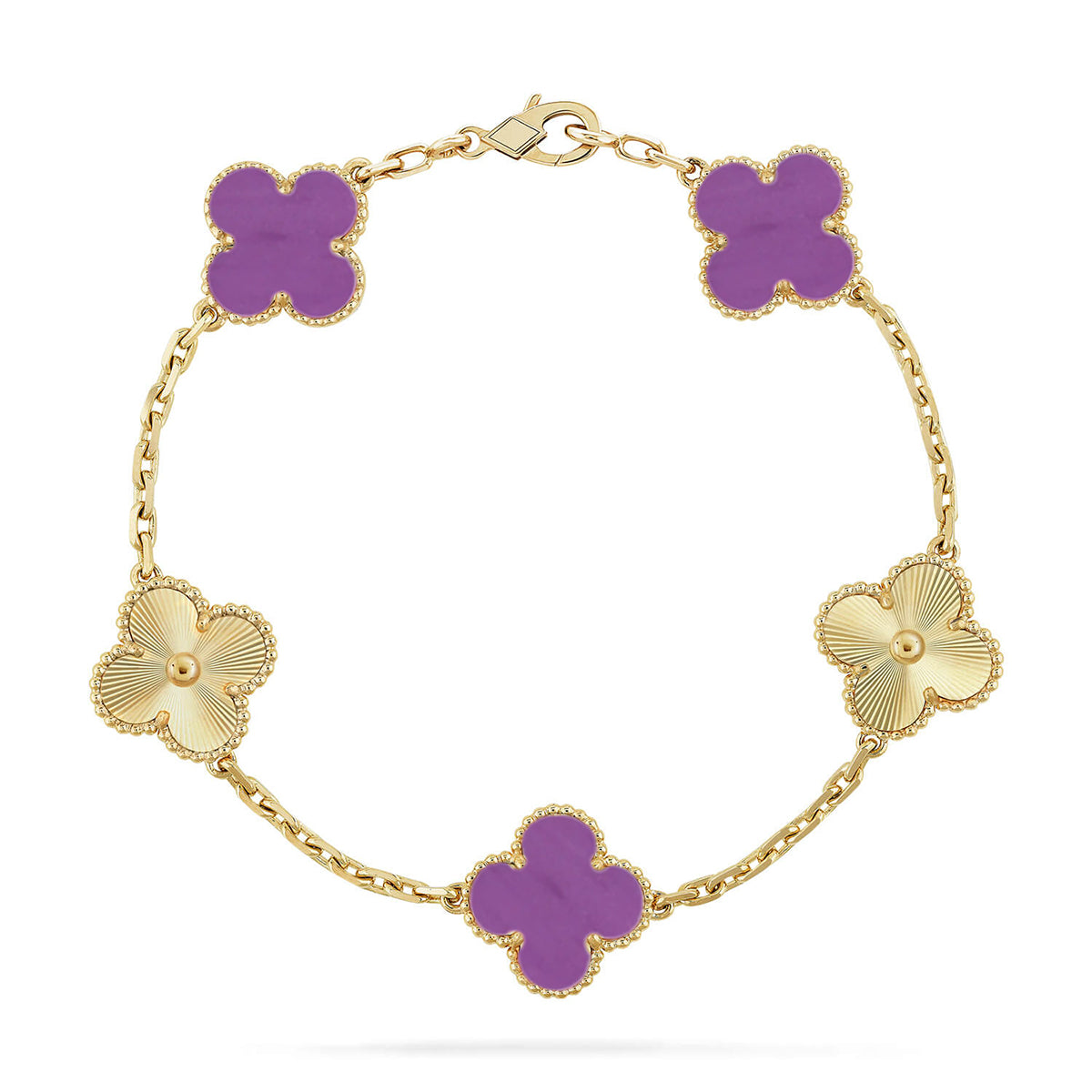 [Mystic] CLOVER 5 MOTIF VIOLET BRACELET COLLECTION
