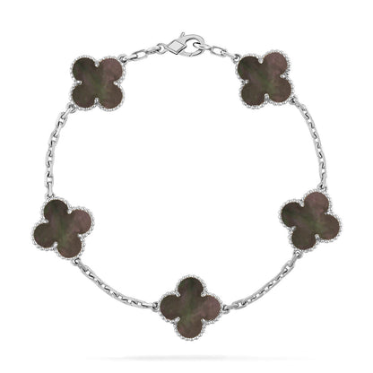 [Mystic] CLOVER 5 MOTIF GRAY MOP BRACELET COLLECTION