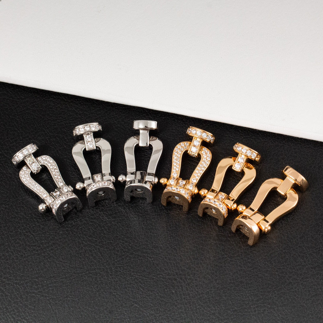 [Mystic]FORCE LARGE HORSESHOE FULL DIAMOND BRACELET ROSE GOLD