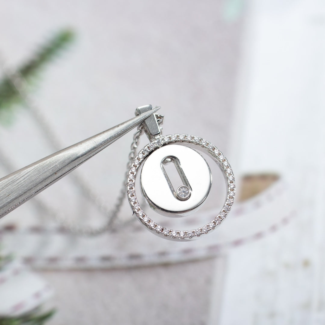 [Mystic ]Mystic  MOVE PM NECKLACE SILVER DIAMOND