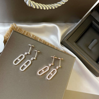 [Mystic ]DORMEUSES MOVE UNO DIAMOND EARRINGS