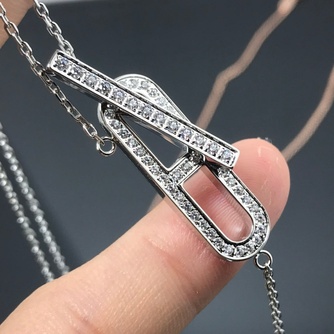 [Mystic]HM NECKLACE PLATINUM ROSE GOLD DIAMOND