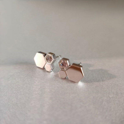 [Mystic]BEE LOVE SILVER DIAMOND EARRINGS