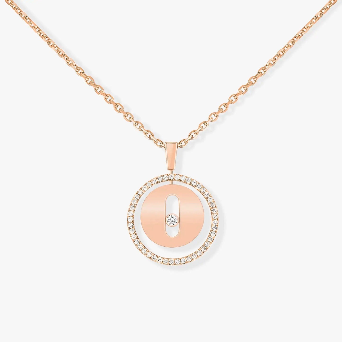 [Mystic ]Mystic  MOVE PM NECKLACE PINK GOLD DIAMOND