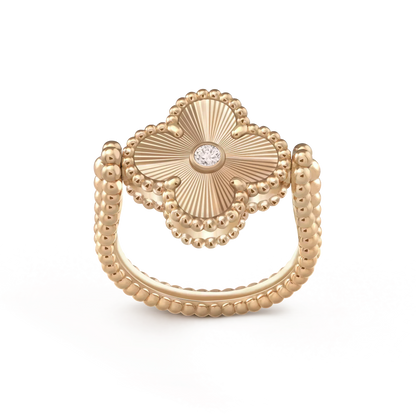 [Mystic]CLOVER RIVERSIBLE ROSE GOLD RING