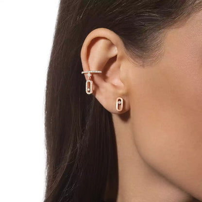 [Mystic ]Move Uno Diamond Stud Earrings