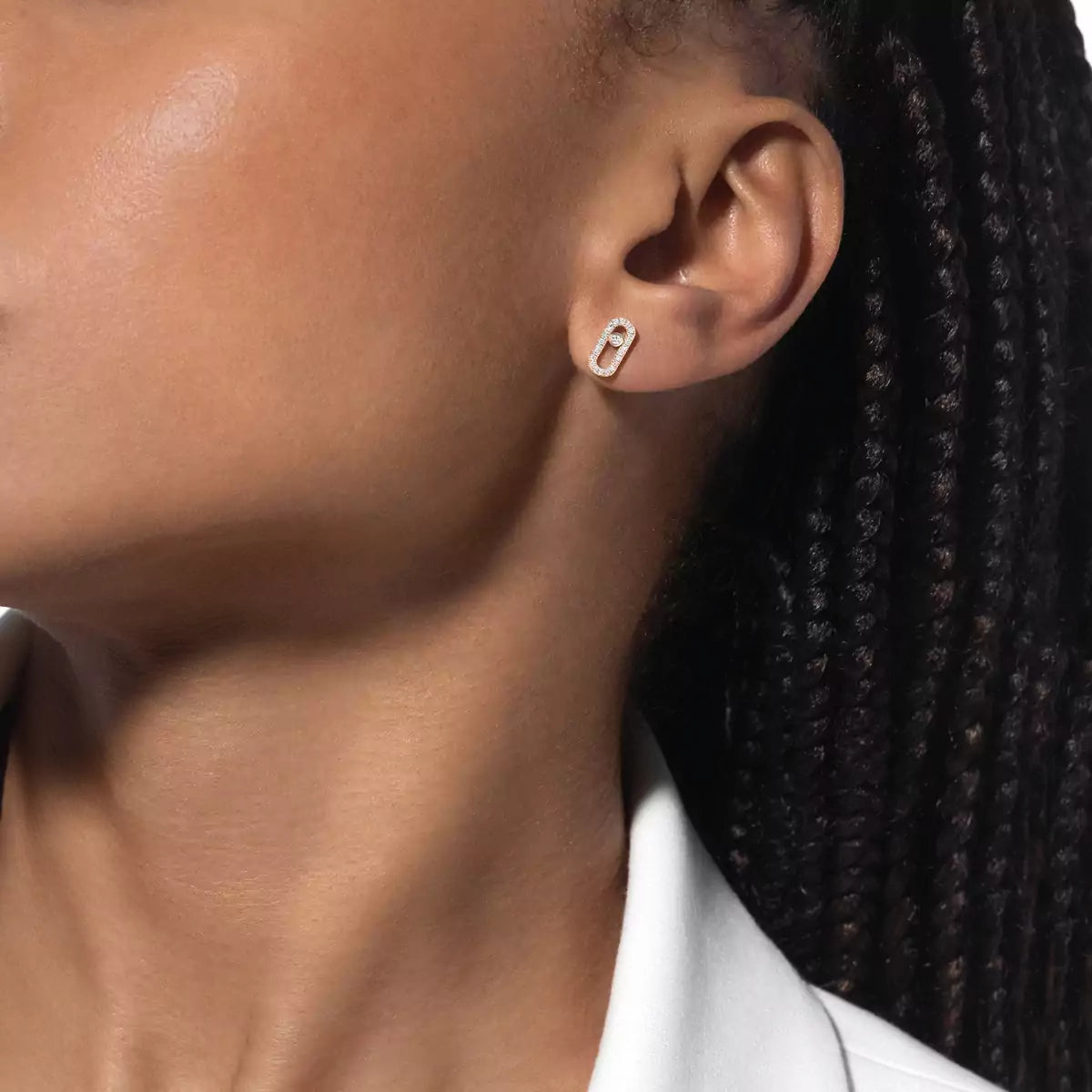 [Mystic ]Move Uno Diamond Earrings