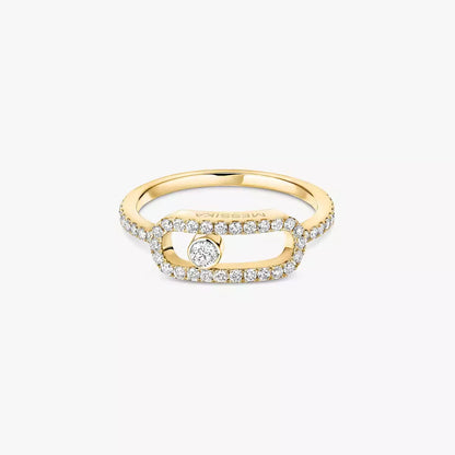 [Mystic ]Move Uno Diamond Ring in Gold