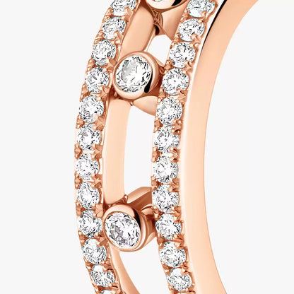 [Mystic ]Diamond Pave_ Hoop Earrings Move