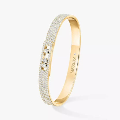 [Mystic ]Move Noa Full Pavé Diamond Bangle Bracelet