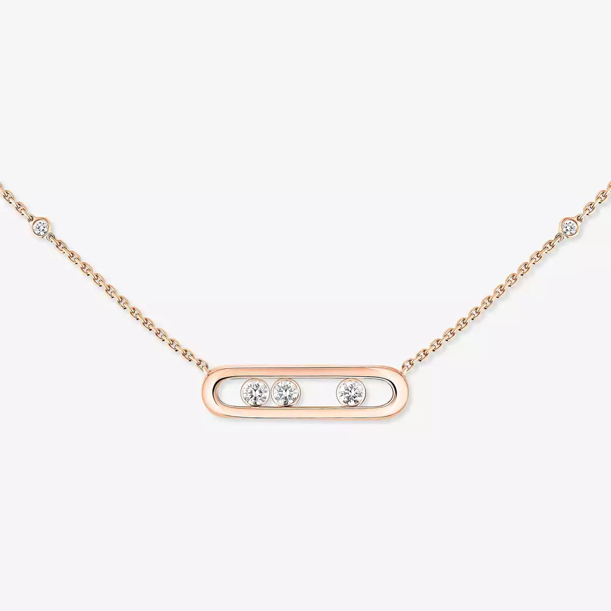 [Mystic ] Baby Move Gold Diamond Necklace