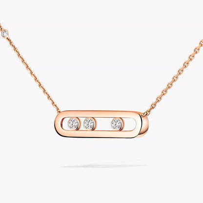 [Mystic ] Baby Move Gold Diamond Necklace