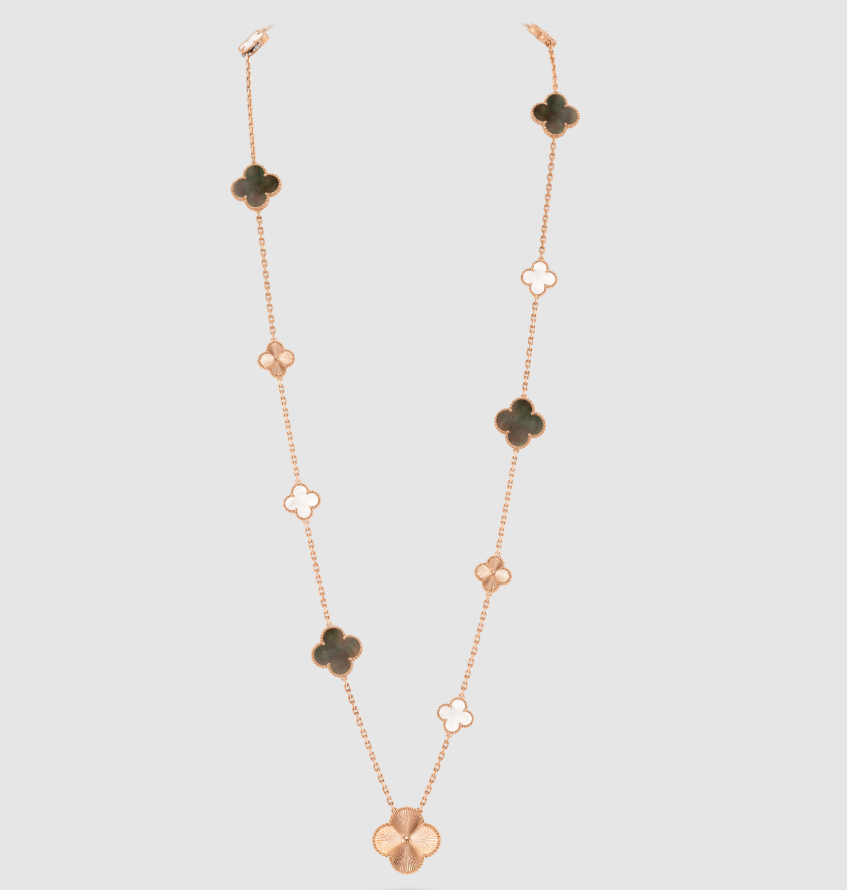 [Mystic] 25 NEW CLOVER 15 MOTIFS GRAY MOTHER-OF-PEARL