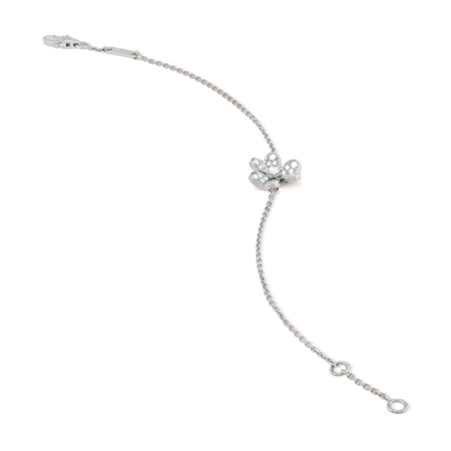 [Mystic]FRIVOLE SILVER FLOWER DIAMOND BRACELET